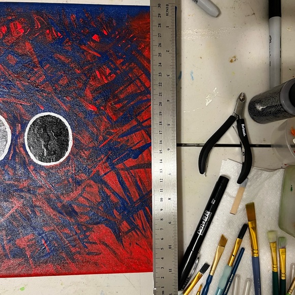 Custom 11x14 semi colon painting. - Picture 3 of 4